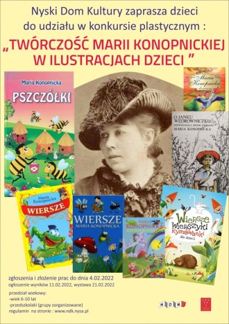 Konkurs plastyczny "Twórczość Marii Konopnickiej w ilustracjach dzieci"