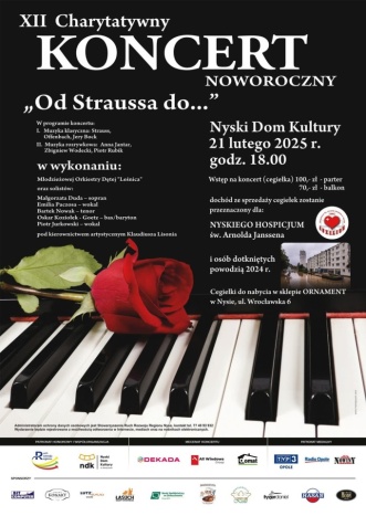 XII CHARYTATYWNY KONCERT NOWOROCZNY
 " OD STRAUSSA DO...."