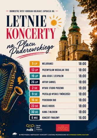LETNIE KONCERTY NA PLACU PADEREWSKIEGO
