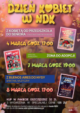 DZIEŃ KOBIET Z NDK 3 WYDARZENIA 1 BILET